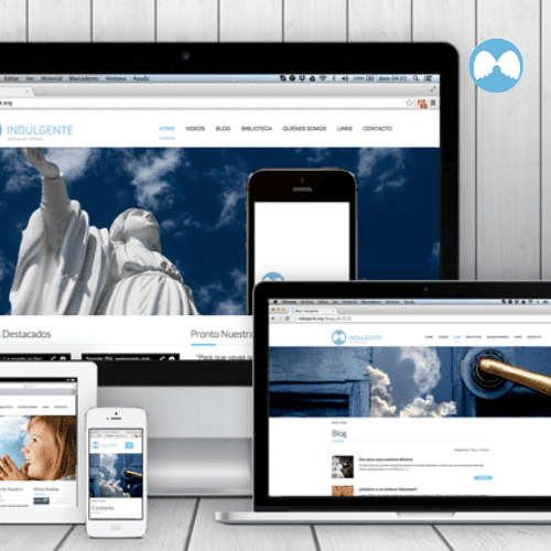Diseño de mockup de computadora de Indulgente